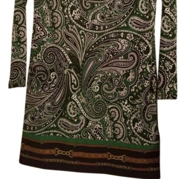 Michael Kors Emerald Gr Paisley Fitted Shift dress - Picture 2 of 5